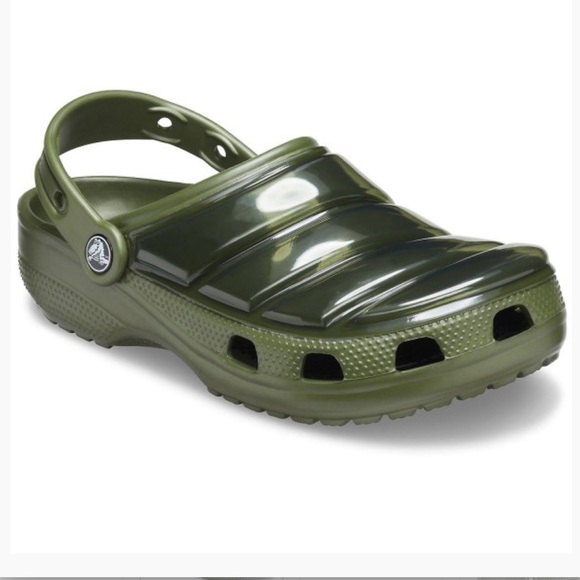 CROCS Other - Crocs Classic Neo Puff Clogs in Army Green